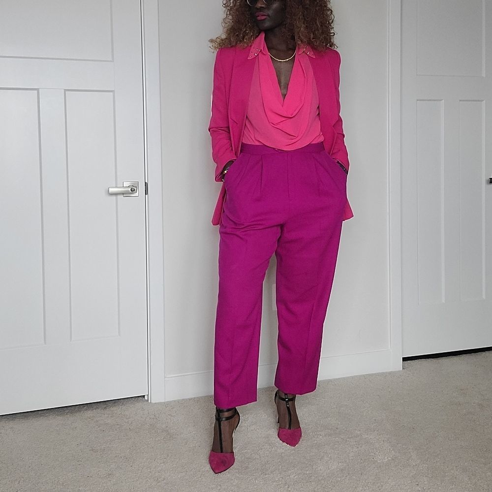 Pink Drape Blouse - Picture 10 of 12